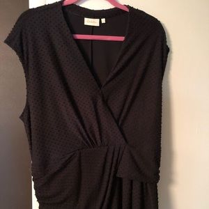 Deletta by Anthropologie Vneck peplum top